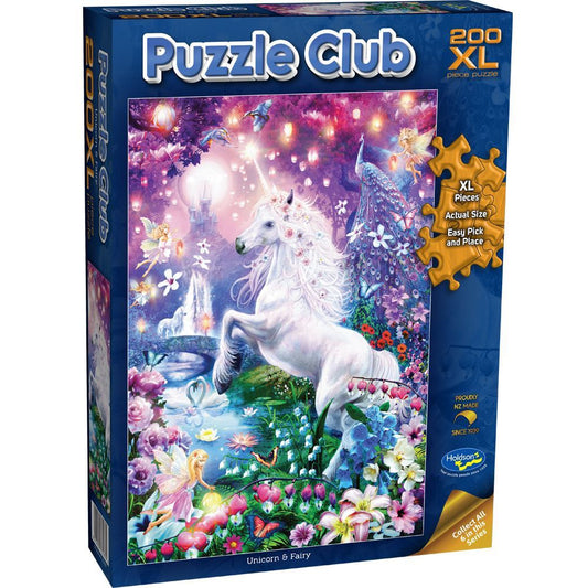 Holdson Puzzle - Puzzle Club 200pc XL Unicorn & Fairy