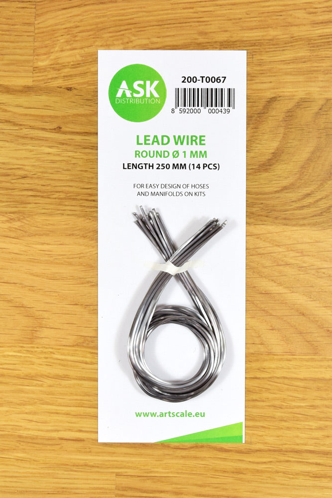 ASK Lead Wire - Round Ø 1 mm x 250 mm (14 pcs)