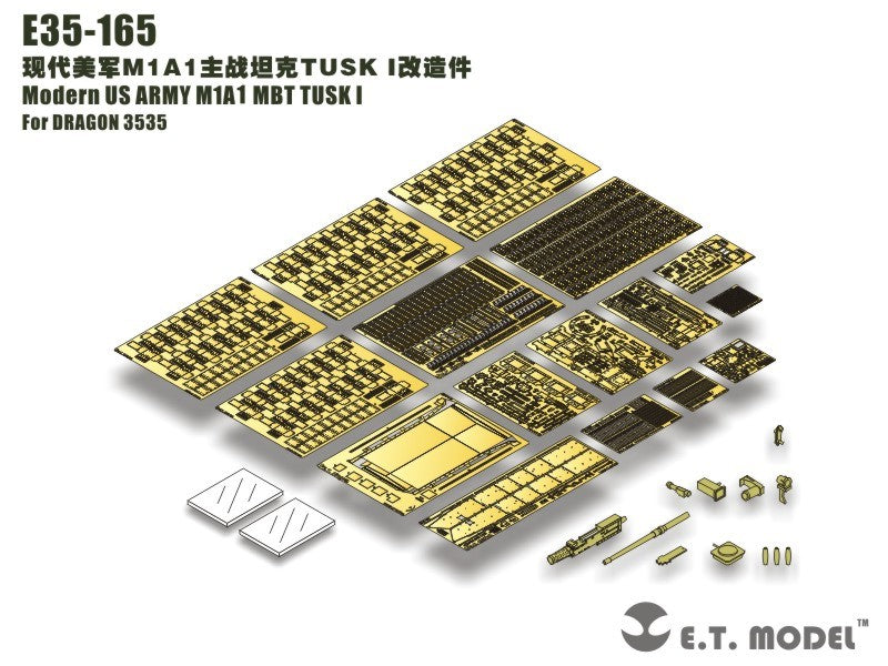 E.T. Model 1:35 Modern US ARMY M1A1 MBT TUSK I Detail Set