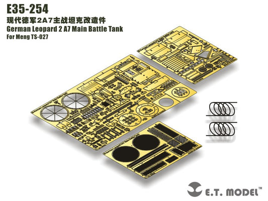 E.T. Model 1:35 German Leopard 2 A7 Main Battle Tank Detail Set