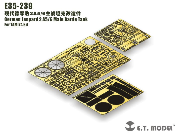 E.T. Model 1:35 German Leopard 2 A5/6 Main Battle Tank Detail Set