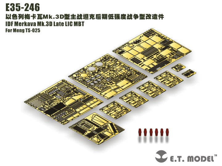 E.T. Model  1:35 IDF Merkava Mk.3D Late LIC MBT Detail Set