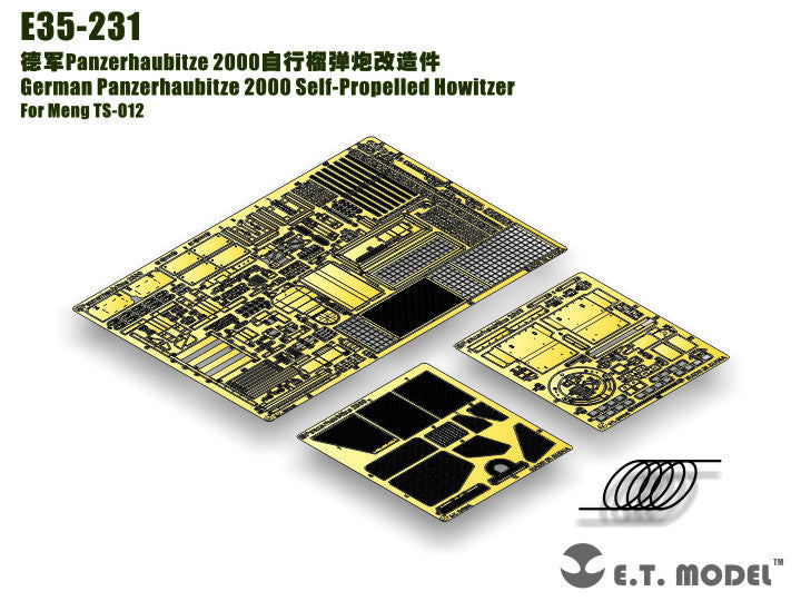 E.T. Model 1:35 German Panzerhaubitze 2000 Self-Propelled Howitzer Detail Set