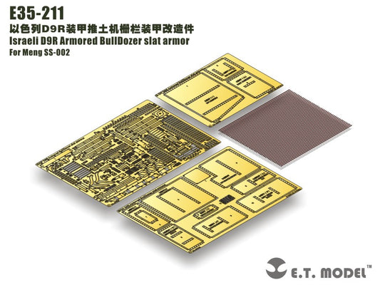 E.T. Model 1:35 Israeli D9R Armored Bulldozer slat armour Detail Set