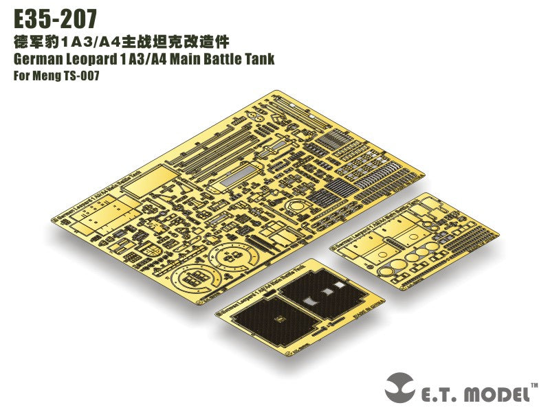 E.T. Model 1:35 German Leopard 1 A3/A4 Main Battle Tank Detail Set