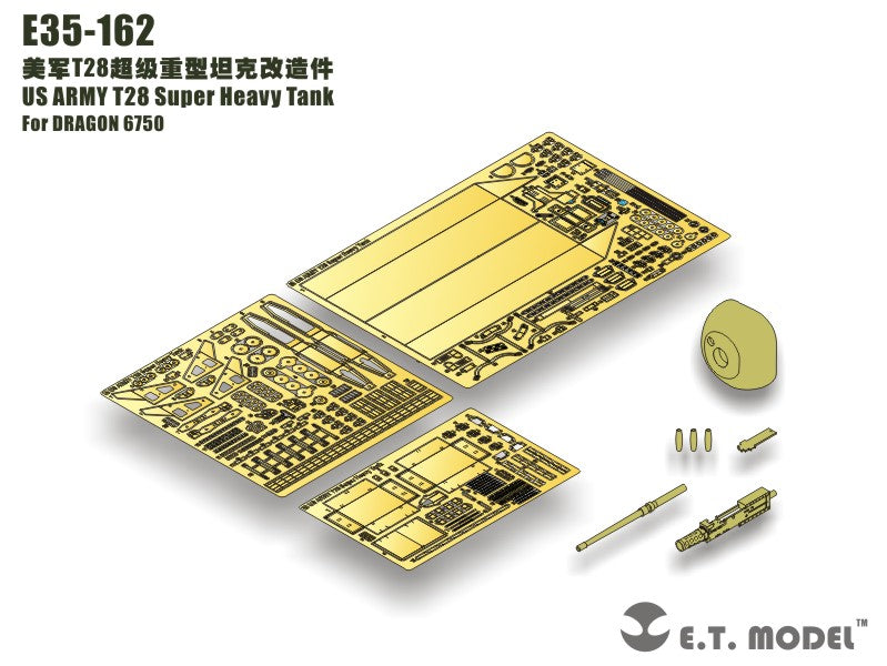 E.T. Model 1:35 US ARMY T28 Super Heavy Tank Detail Set