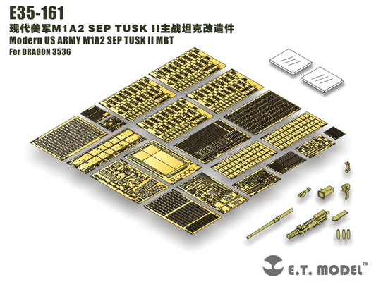 E.T. Model 1:35 Modern US ARMY M1A2 SEP TUSK II MBT Detail Set