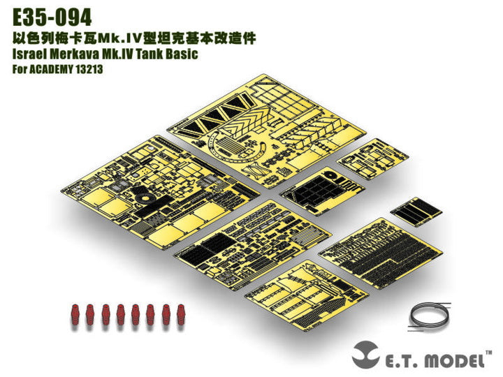 E.T. Model 1:35 Israel Merkava Mk.IV Tank Basic Detail Set