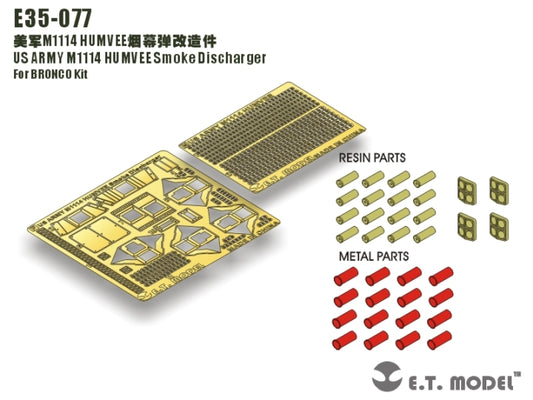 E.T. Model 1:35 US ARMY M1114 HUMVEE Smoke Discharger