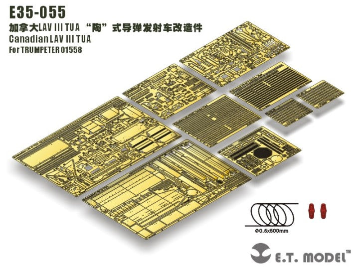 E.T. Model 1/35 Canadian LAV III TUA Detail Set