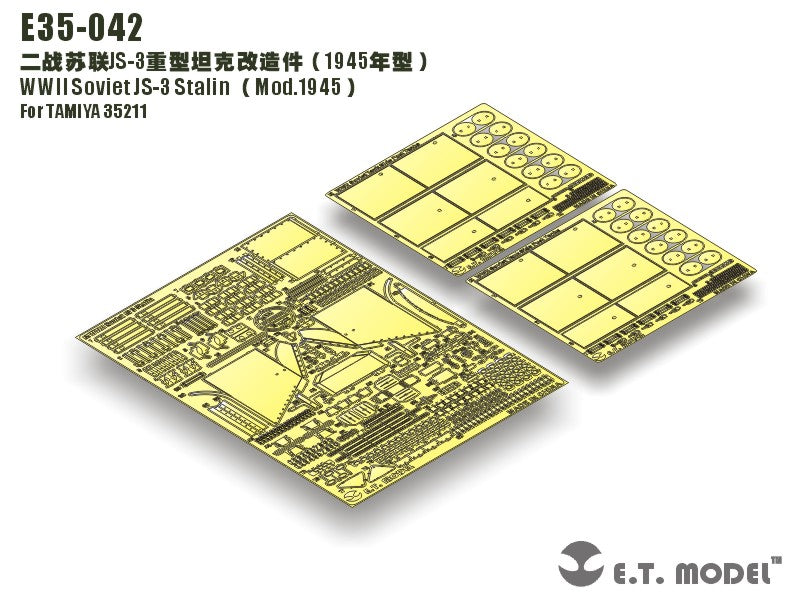 E.T. Model 1:35 WWII Soviet JS-3 Stalin （Mod.1945）Detail Set