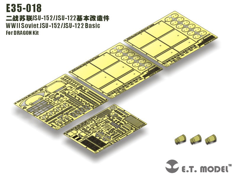 E.T. Model 1:35 WWII Soviet JSU-152/JSU-122 Basic Detail Set