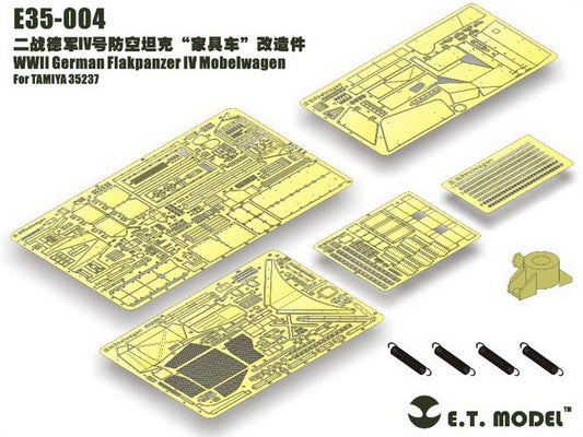 E.T. Model 1:35 WWII German Flakpanzer IV Möbelwagen Detail Set