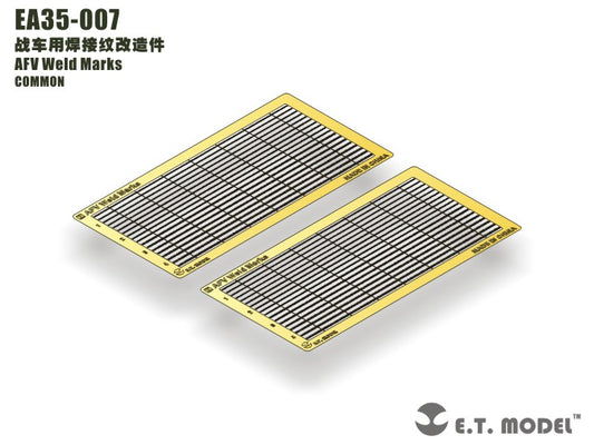 E.T. Model AFV Weld Marks