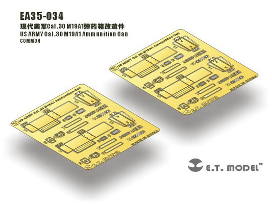 E.T. Model 1:35 US ARMY Cal .30 M19A1 Ammunition Can