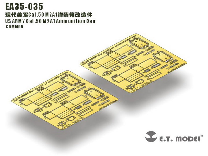 E.T. Model 1:35 US ARMY Cal .50 M2A1 Ammunition Can