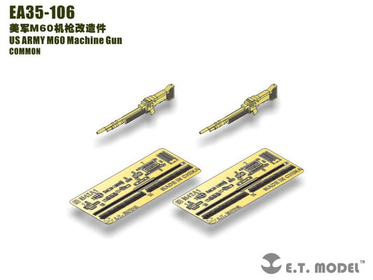 E.T. Model 1:35 US ARMY M60 Machine Gun