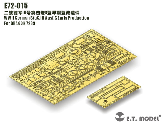 E.T. Model 1:72 WWII German StuG.III Ausf.G Early Production Detail Set