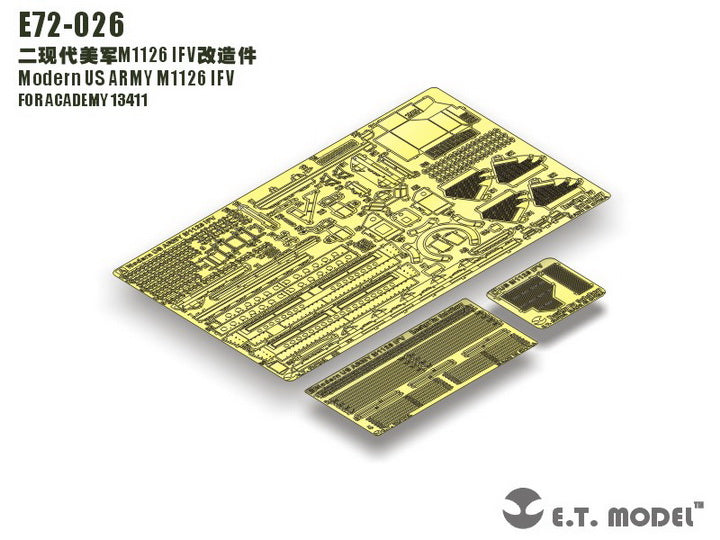 E.T. Model 1/72 Modern US ARMY M1126 IFV PE Set