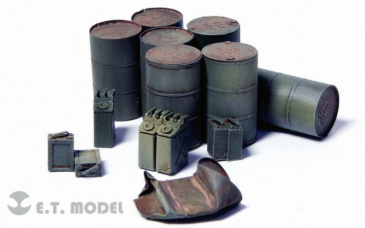 E.T. Model 1/72 WWII Allied Oil Drum