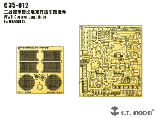 E.T. Model 1:35 WWII German Jagdtiger Detail Set