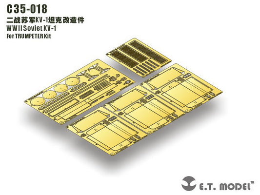 E.T. Model 1:35 WWII Soviet KV-1 Detail Set