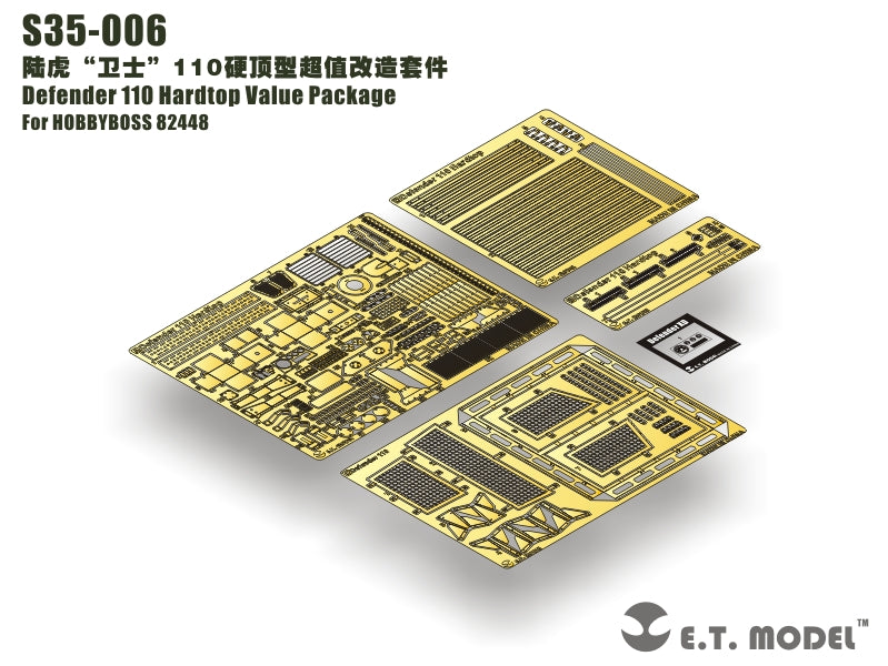 E.T. Model 1:35 Defender 110 Hardtop Value Package Detail Set