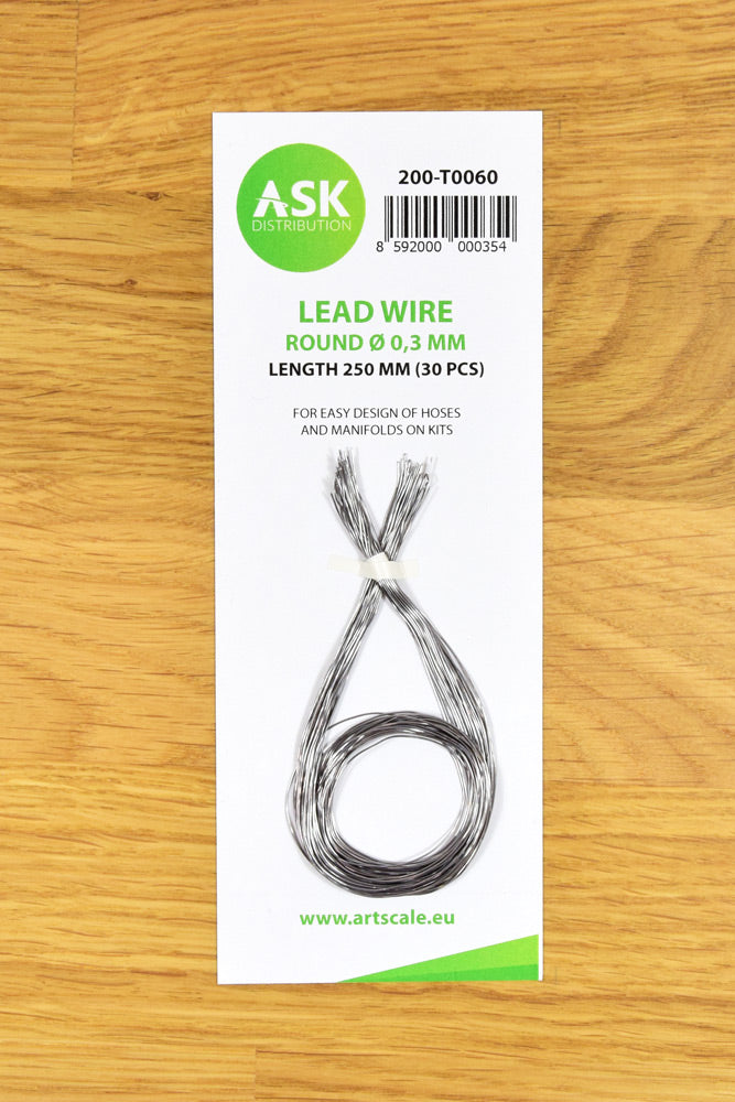 ASK Lead Wire - Round Ø 0,3 mm x 250 mm (30 pcs)