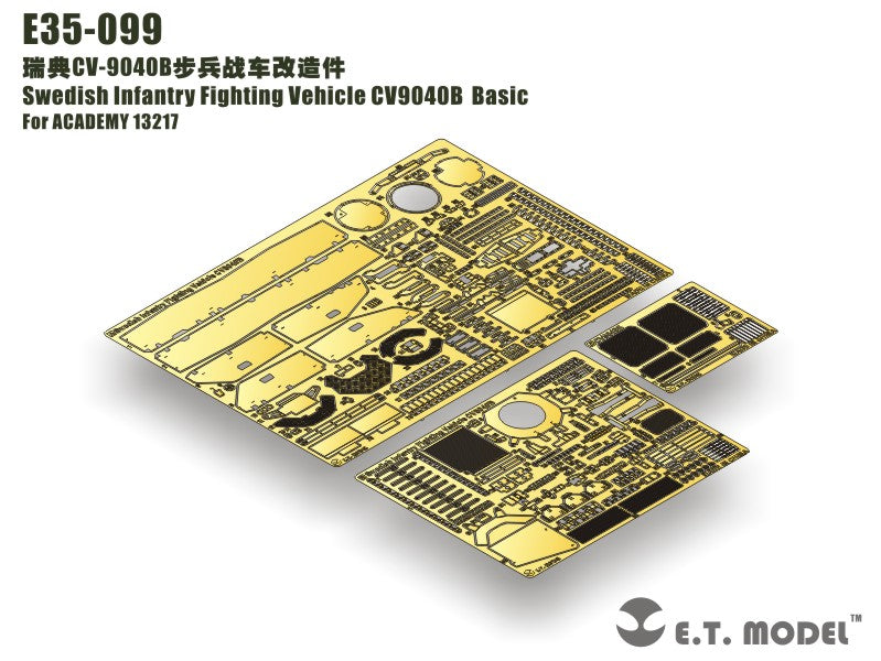 E.T. Model 1:35 Swedish Infantry Fighting Vehicle CV9040B Detail Set