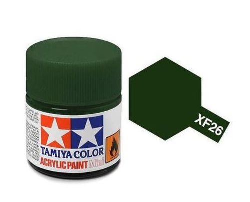 Tamiya Color Acrylic Paint XF-26 Dark Green 10ml