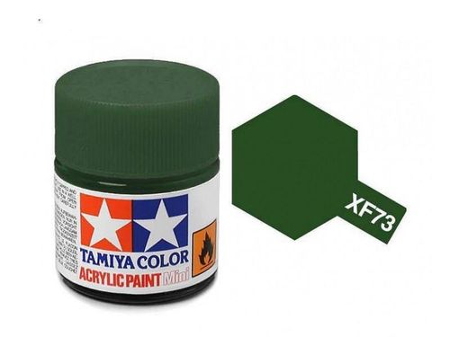 Tamiya Color Acrylic Paint XF-73 Dark Green (JGSDF) 10ml