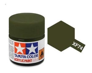 Tamiya Color Acrylic Paint XF-74 Olive Drab (JGSDF) 10ml