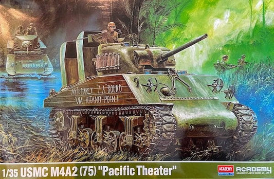 Academy 1/35 USMC M4A2 (75) "Pacific theater" Plastic Model Kit