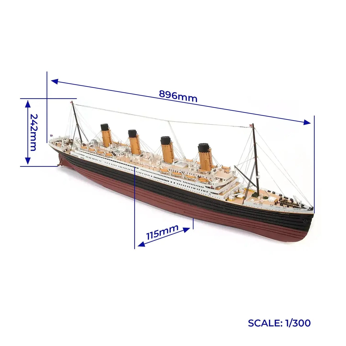 OcCre 1/300 RMS Titanic Wooden Model Ship Kit