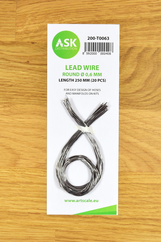 ASK Lead Wire - Round Ø 0,6 mm x 250 mm (20 pcs)