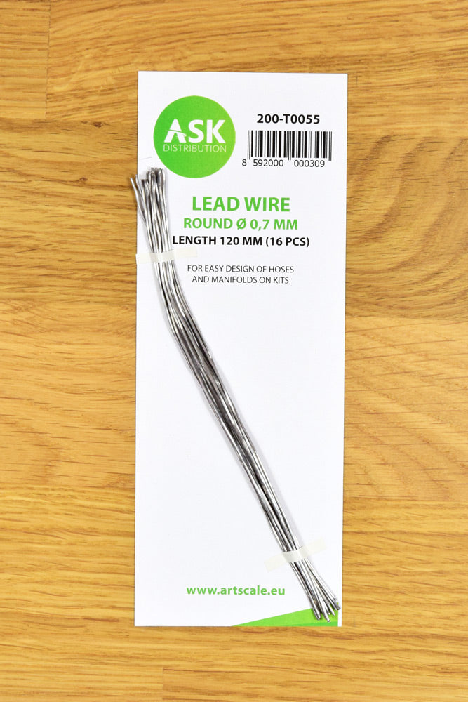 ASK Lead Wire - Round Ø 0,7 mm x 120 mm (16 pcs)