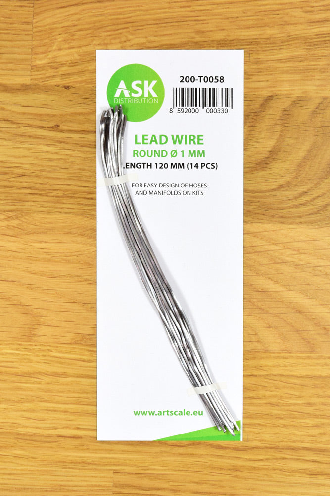 ASK Lead Wire - Round Ø 1 mm x 120 mm (14 pcs)