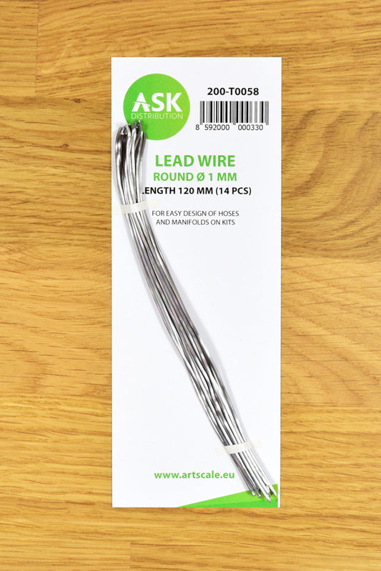 ASK Lead Wire - Round Ø 1 mm x 120 mm (14 pcs)