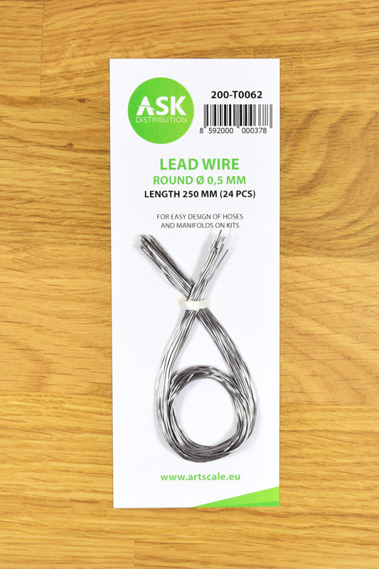 ASK Lead Wire - Round Ø 0,5 mm x 250 mm (24 pcs)