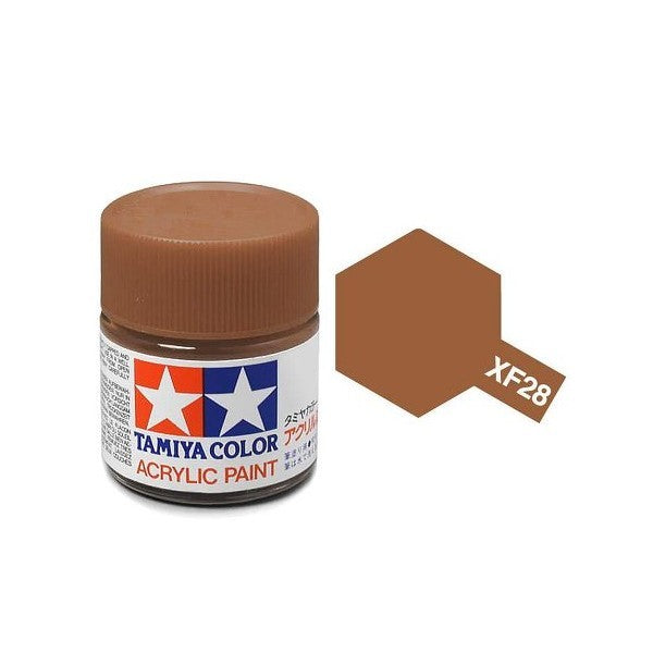 Tamiya Color Acrylic Paint XF-28 Dark Copper 10ml