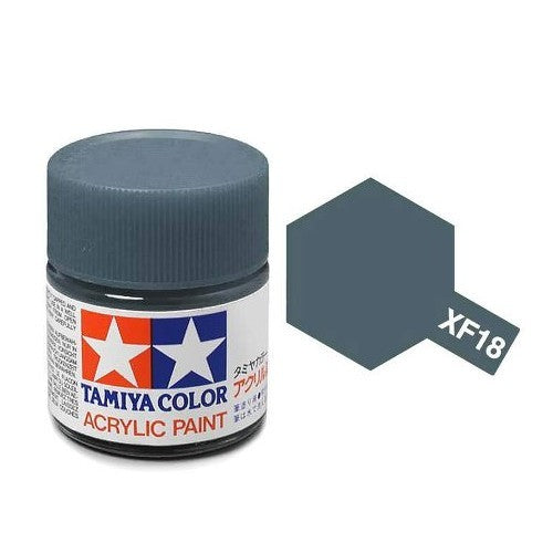 Tamiya Color Acrylic Paint XF-18 Medium Blue 10ml