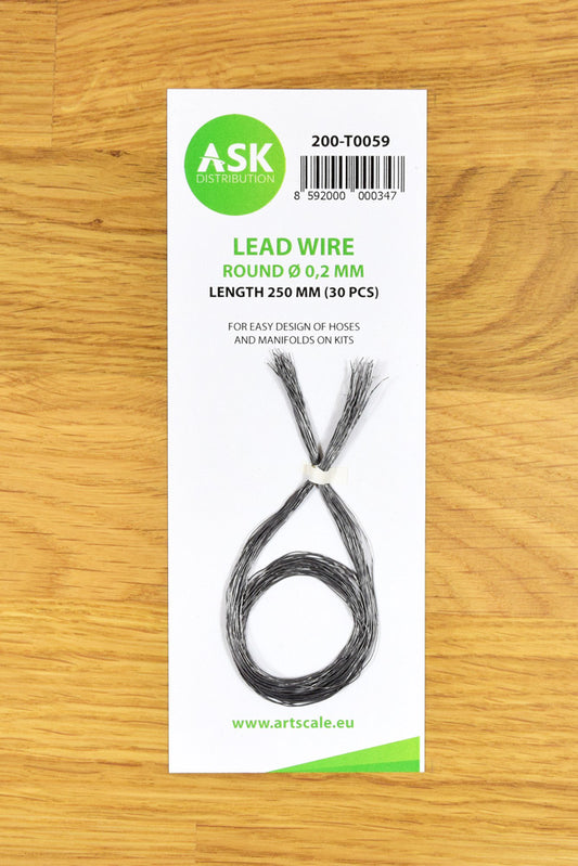 ASK Lead Wire - Round Ø 0,2 mm x 250 mm (30 pcs)