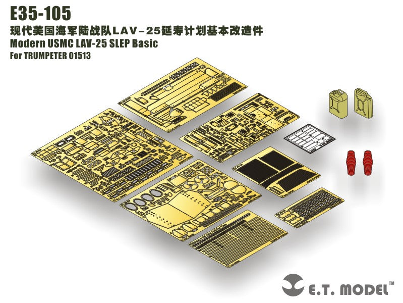 E.T. Model 1:35 Modern USMC LAV-25 SLEP Basic Detail Set