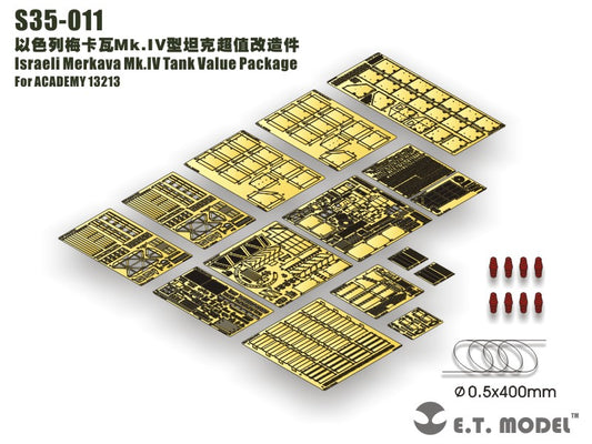 E.T. Model 1:35 Israeli Merkava Mk.IV Tank Value Package Detail Set