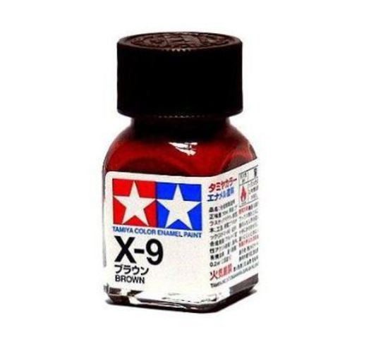 Tamiya Color Enamel Paint X-9 Gloss Brown 10ml