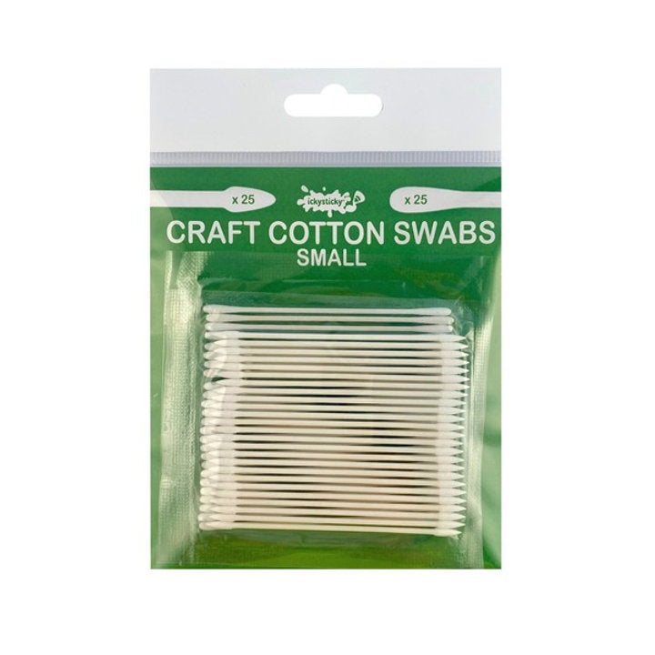 Ickysticky Craft Cotton Swabs Small 50 pack