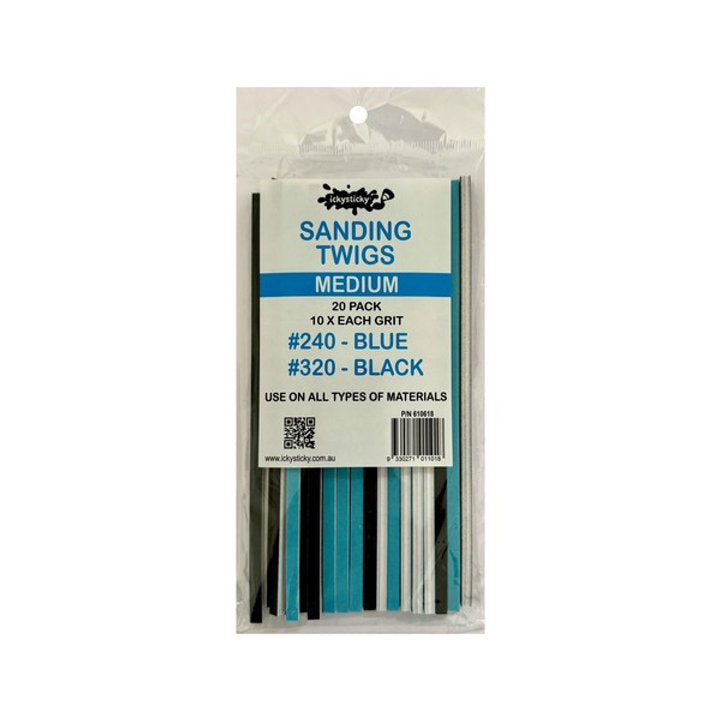 Ickysticky Sanding Twigs Medium 20 pack