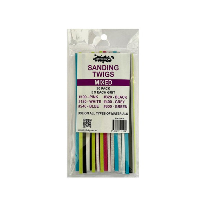 Ickysticky Sanding Twigs Mixed Pack 30 pk