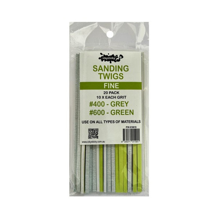 Ickysticky Sanding Twigs Fine 20 pack