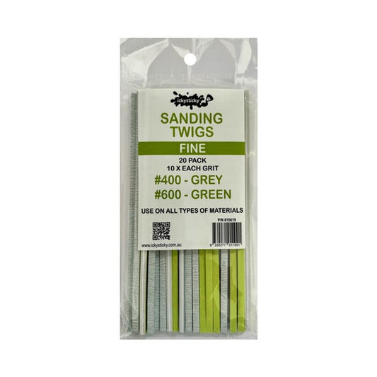 Ickysticky Sanding Twigs Fine 20 pack